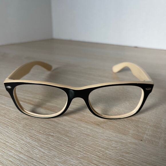 Ray-Ban RB2132 New Wayfarer 875 Sunglasses Frames Only Black Beige 52-18 - Picture 2 of 9